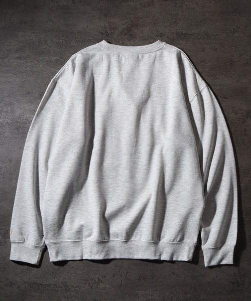 STARTER BLACK LABEL（スターターブラックレーベル）の「【STARTER /スターター】グラフィック発砲プリント 裏起毛 オーバーサイズ スウェットプルオーバー（スウェット・メンズ・ホワイト系/ブラック/ブラウン・M/L/XL）」の4枚目の写真