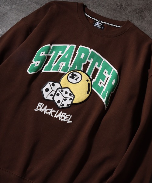 STARTER BLACK LABEL（スターターブラックレーベル）の「【STARTER /スターター】グラフィック発砲プリント 裏起毛 オーバーサイズ スウェットプルオーバー（スウェット・メンズ・ホワイト系/ブラック/ブラウン・M/L/XL）」の7枚目の写真