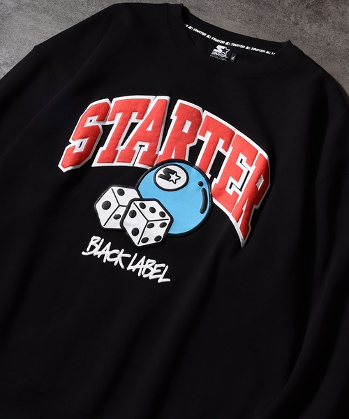 STARTER BLACK LABEL（スターターブラックレーベル）の「【STARTER /スターター】グラフィック発砲プリント 裏起毛 オーバーサイズ スウェットプルオーバー（スウェット・メンズ・ホワイト系/ブラック/ブラウン・M/L/XL）」の6枚目の写真