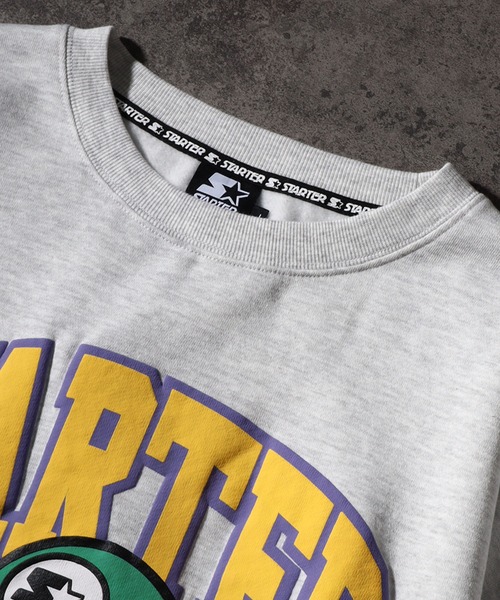 STARTER BLACK LABEL（スターターブラックレーベル）の「【STARTER /スターター】グラフィック発砲プリント 裏起毛 オーバーサイズ スウェットプルオーバー（スウェット・メンズ・ホワイト系/ブラック/ブラウン・M/L/XL）」の8枚目の写真