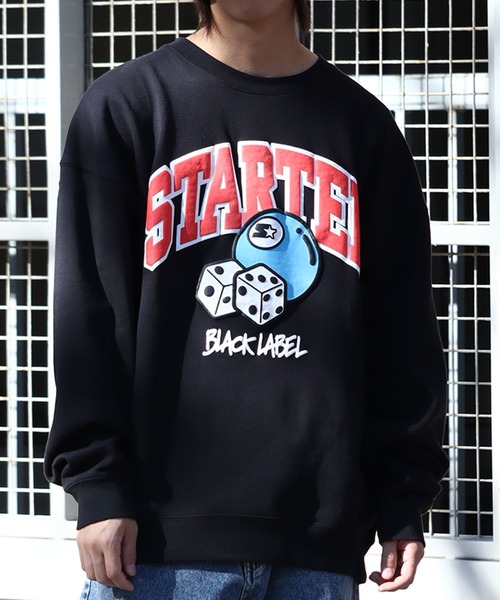 STARTER BLACK LABEL（スターターブラックレーベル）の「【STARTER /スターター】グラフィック発砲プリント 裏起毛 オーバーサイズ スウェットプルオーバー（スウェット・メンズ・ホワイト系/ブラック/ブラウン・M/L/XL）」の16枚目の写真