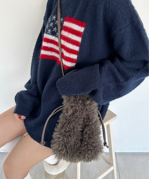 apresjour mignon×ARIAZ】ファーバッグ（ショルダーバッグ）｜apres