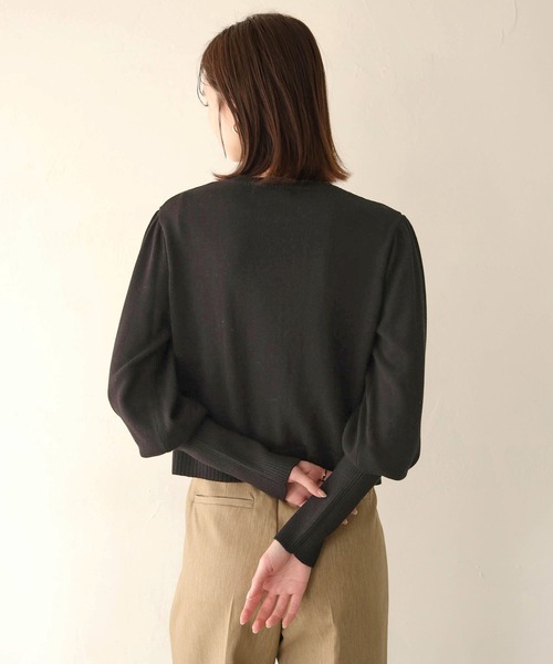 CLEIO（クレイオ）の「【CLEIO】ランダム開きニットカーディガン/RANDOM TEAR-OPENING KNIT CARDIGAN/986-11621（ニット/セーター・レディース・アイボリー/ブラック/グリーン系その他・FREE）」の13枚目の写真
