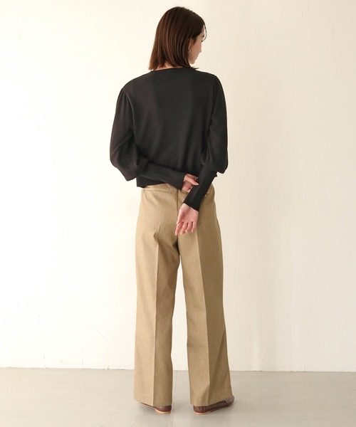 CLEIO（クレイオ）の「【CLEIO】ランダム開きニットカーディガン/RANDOM TEAR-OPENING KNIT CARDIGAN/986-11621（ニット/セーター・レディース・アイボリー/ブラック/グリーン系その他・FREE）」の19枚目の写真