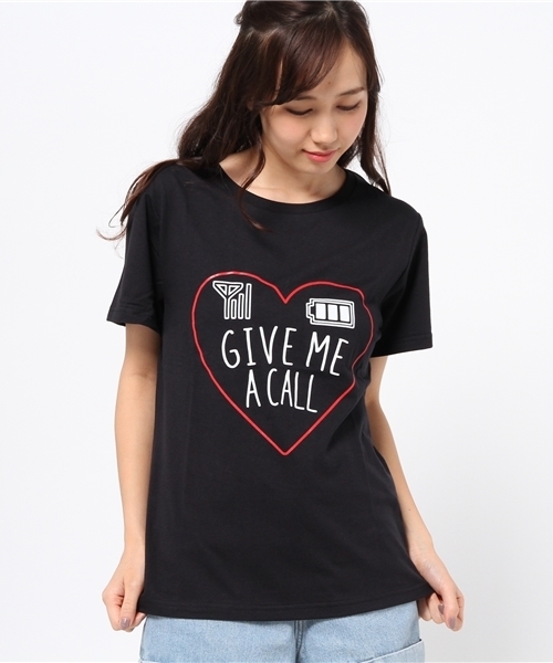 WEGO（ウィゴー）の「WEGO/デジタルハートTシャツ（Tシャツ/カットソー・レディース・ホワイト/ブラック・FREE）」の13枚目の写真