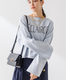 ショート丈ロゴミニ裏毛ロンT