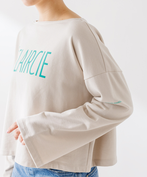 【セール】ショート丈ロゴミニ裏毛ロンT（Tシャツ/カットソー）｜Rouge vif Anna（ルージュヴィフアンナ）
