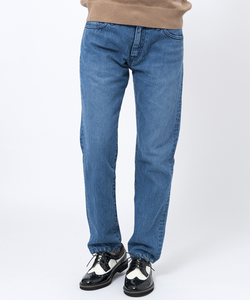 MILKFED.(ミルクフェド)の「BOYFRIEND DENIM PANTS(その他パンツ・レディース・インディゴブルー/ライトインディゴブルー・SMALL/MEDIUM/X-SMALL)」の1枚目の写真