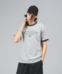 【FRUIT OF THE LOOM】リンガー クルーネック ショートスリーブ Tシャツ