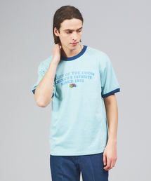 【FRUIT OF THE LOOM】リンガー クルーネック ショートスリーブ Tシャツ