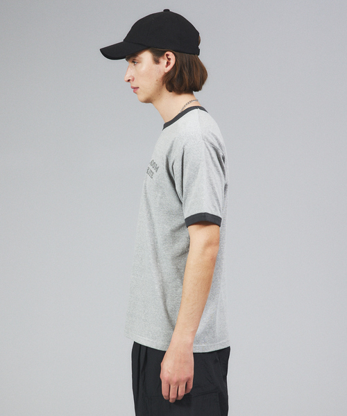 FRUIT OF THE LOOM（フルーツオブザルーム）の「【FRUIT OF THE LOOM】リンガー クルーネック ショートスリーブ Tシャツ（Tシャツ/カットソー・メンズ・パープル/グレー/サックスブルー/グリーン/アイボリー/ホワイト系その他・M/L/XL）」の11枚目の写真