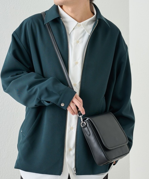 COLONY 2139（コロニートゥーワンスリーナイン）の「シンセティックレザーバーティカルバッグ（ショルダーバッグ・メンズ・ブラック/ブルー/グレー・FREE）」の14枚目の写真