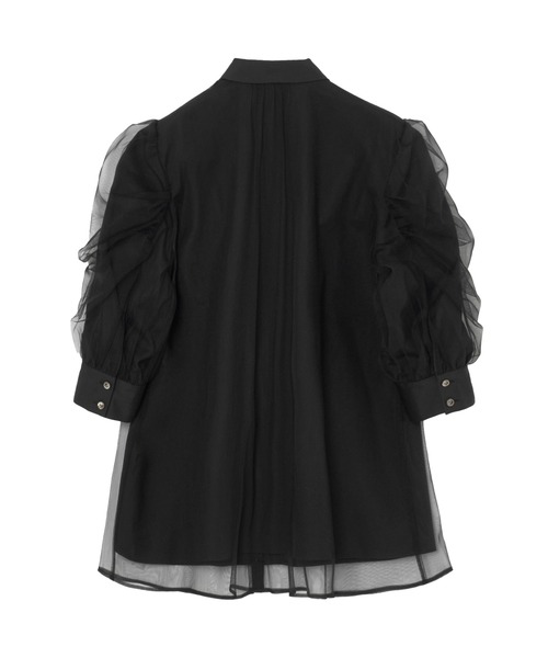 ANAYI（アナイ）の「ブロードXチュールパフ袖 ブラウス（シャツ