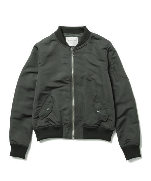 BEAMS LIGHTS Women's(ビームスライツ ウィメンズ)の「BEAMS LIGHTS / 撥水MA-1(ブルゾン・レディース・ブラック/チャコールグレー/オリーブ・38/36)」の7枚目の写真