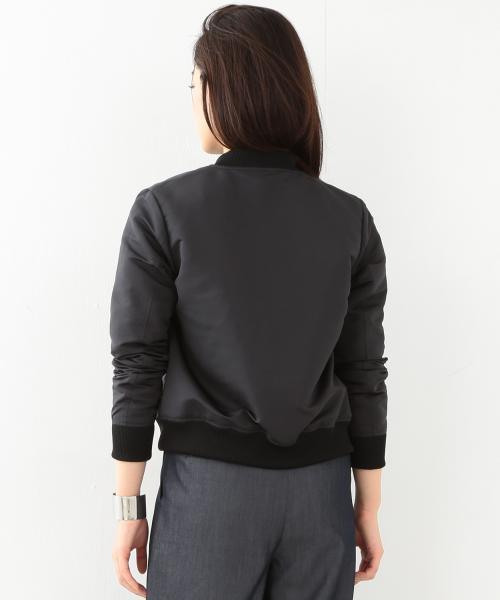 BEAMS LIGHTS Women's(ビームスライツ ウィメンズ)の「BEAMS LIGHTS / 撥水MA-1(ブルゾン・レディース・ブラック/チャコールグレー/オリーブ・38/36)」の11枚目の写真
