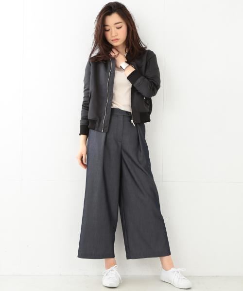 BEAMS LIGHTS Women's(ビームスライツ ウィメンズ)の「BEAMS LIGHTS / 撥水MA-1(ブルゾン・レディース・ブラック/チャコールグレー/オリーブ・38/36)」の12枚目の写真