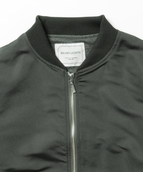 BEAMS LIGHTS Women's(ビームスライツ ウィメンズ)の「BEAMS LIGHTS / 撥水MA-1(ブルゾン・レディース・ブラック/チャコールグレー/オリーブ・38/36)」の4枚目の写真