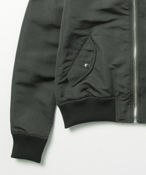 BEAMS LIGHTS Women's(ビームスライツ ウィメンズ)の「BEAMS LIGHTS / 撥水MA-1(ブルゾン・レディース・ブラック/チャコールグレー/オリーブ・38/36)」の19枚目の写真