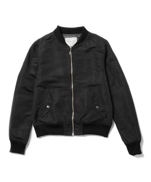 BEAMS LIGHTS Women's(ビームスライツ ウィメンズ)の「BEAMS LIGHTS / 撥水MA-1(ブルゾン・レディース・ブラック/チャコールグレー/オリーブ・38/36)」の6枚目の写真