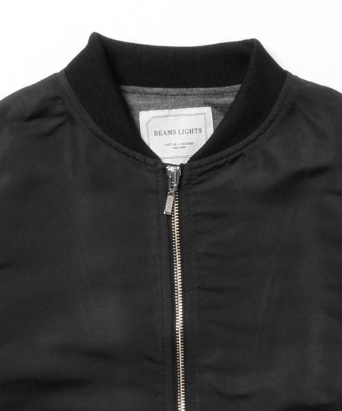 BEAMS LIGHTS Women's(ビームスライツ ウィメンズ)の「BEAMS LIGHTS / 撥水MA-1(ブルゾン・レディース・ブラック/チャコールグレー/オリーブ・38/36)」の15枚目の写真