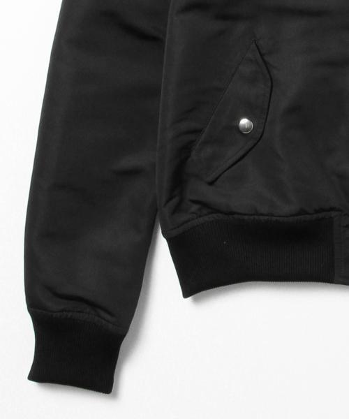 BEAMS LIGHTS Women's(ビームスライツ ウィメンズ)の「BEAMS LIGHTS / 撥水MA-1(ブルゾン・レディース・ブラック/チャコールグレー/オリーブ・38/36)」の16枚目の写真