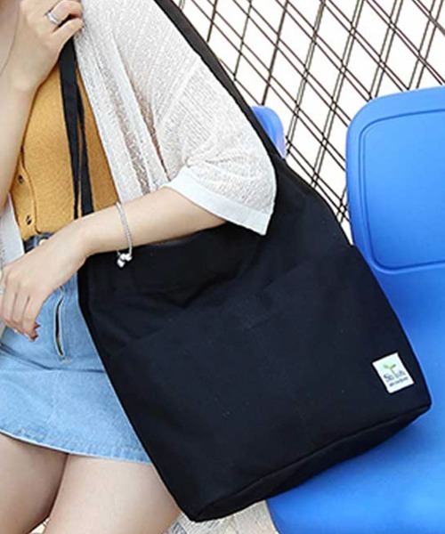 Miniministore（ミニミニストア）の「キャンバストートバッグ大容量手提げバッグ（トートバッグ・レディース・アイボリー/ピンク/ブラック/グレー/カーキ・FREE）」の9枚目の写真