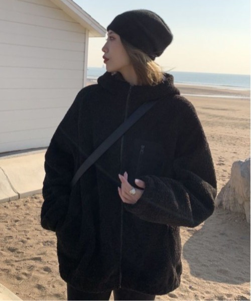 新品　LASUD トレーナー　ブラック　ミリタリー　ボア　人気 grn SALE トレーナー メンズ grn 60/40 ナイロン ボア フリース 裏起毛