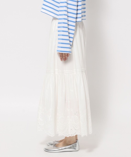 LOWRYS FARM(ローリーズファーム)の「スカラップボリュームスカート 100507(スカート・レディース・チャコールグレー/ブラック/ホワイト・FREE)」の14枚目の写真