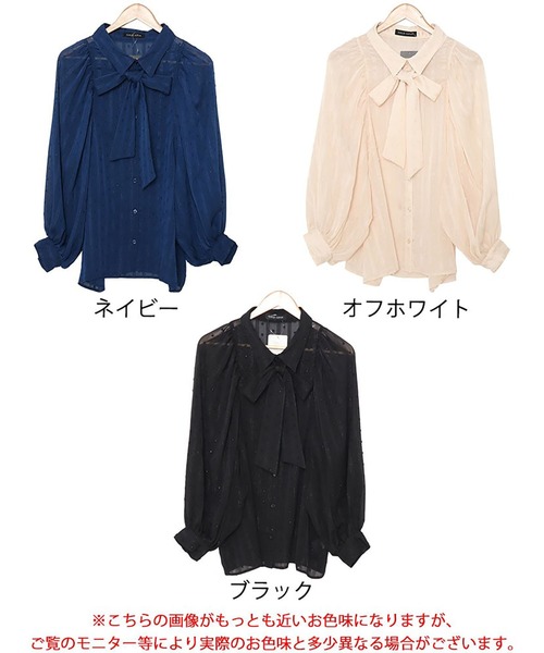 ボウタイ付きボリュームスリーブブラウス（シャツ/ブラウス）｜GOLDJAPAN（ゴールドジャパン）