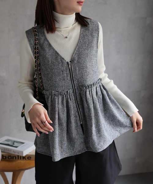 セプテム☆アップビー 前後2wayペプラムデザイントップス/ラッシュガード【メール便可