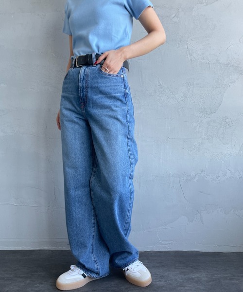 NEEDBY heritage（ニードバイヘリテージ）の「[NEEDBY heritage/ニ―ドバイヘリテージ] LUNA ハイライズルーズストレートデニム（デニムパンツ・レディース・ライトインディゴブルー・23/24/25/26）」の15枚目の写真