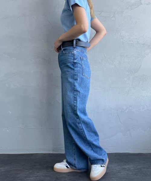 NEEDBY heritage（ニードバイヘリテージ）の「[NEEDBY heritage/ニ―ドバイヘリテージ] LUNA ハイライズルーズストレートデニム（デニムパンツ・レディース・ライトインディゴブルー・23/24/25/26）」の16枚目の写真