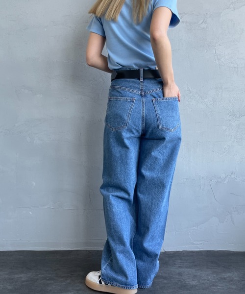 NEEDBY heritage（ニードバイヘリテージ）の「[NEEDBY heritage/ニ―ドバイヘリテージ] LUNA ハイライズルーズストレートデニム（デニムパンツ・レディース・ライトインディゴブルー・23/24/25/26）」の17枚目の写真