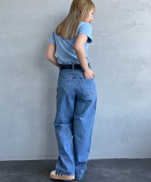 NEEDBY heritage（ニードバイヘリテージ）の「[NEEDBY heritage/ニ―ドバイヘリテージ] LUNA ハイライズルーズストレートデニム（デニムパンツ・レディース・ライトインディゴブルー・23/24/25/26）」の20枚目の写真