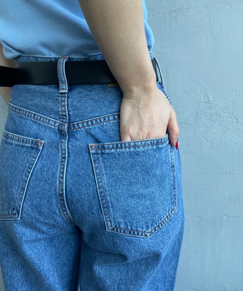 NEEDBY heritage（ニードバイヘリテージ）の「[NEEDBY heritage/ニ―ドバイヘリテージ] LUNA ハイライズルーズストレートデニム（デニムパンツ・レディース・ライトインディゴブルー・23/24/25/26）」の22枚目の写真