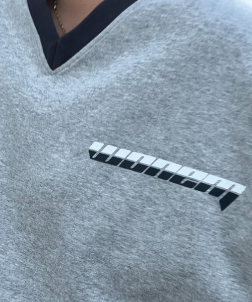 WONEM（ウォンエム）の「ロゴラインオーバーサイズトップス（Tシャツ/カットソー・レディース・グレー/ホワイト・FREE）」の18枚目の写真