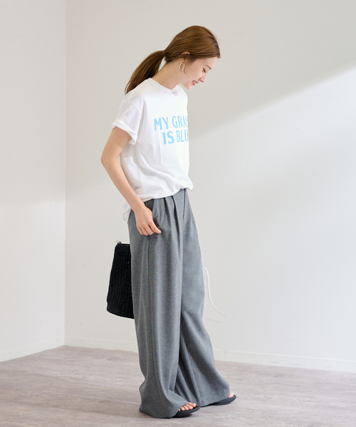 FRAMeWORK(フレームワーク)の「【BLUESCENTRIC / ブルースセントリック】 MY GRASS IS BLUE SS TEE(Tシャツ/カットソー・レディース・ホワイト・FREE)」の19枚目の写真