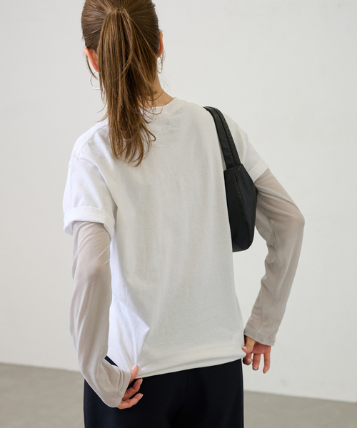 FRAMeWORK(フレームワーク)の「【BLUESCENTRIC / ブルースセントリック】 MY GRASS IS BLUE SS TEE(Tシャツ/カットソー・レディース・ホワイト・FREE)」の4枚目の写真