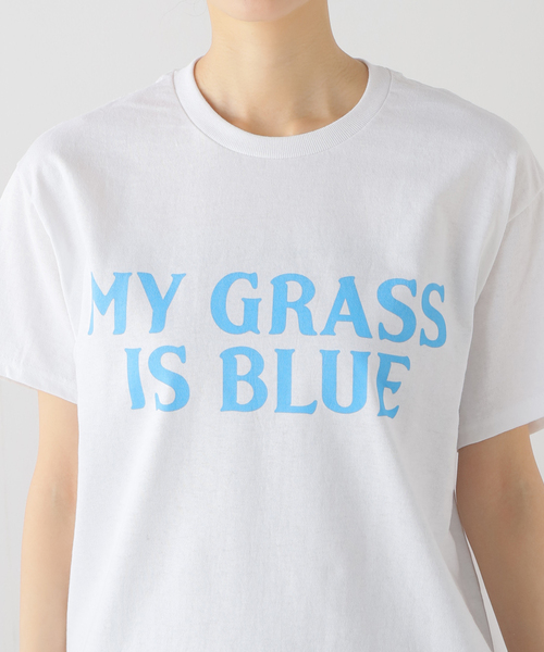 FRAMeWORK(フレームワーク)の「【BLUESCENTRIC / ブルースセントリック】 MY GRASS IS BLUE SS TEE(Tシャツ/カットソー・レディース・ホワイト・FREE)」の8枚目の写真