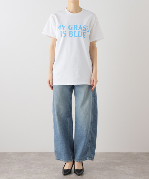 FRAMeWORK(フレームワーク)の「【BLUESCENTRIC / ブルースセントリック】 MY GRASS IS BLUE SS TEE(Tシャツ/カットソー・レディース・ホワイト・FREE)」の16枚目の写真
