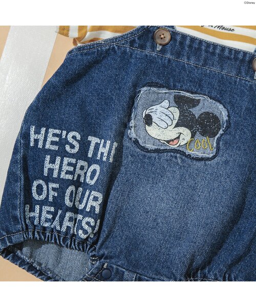 Disney(ディズニー)の「【リンク】ディズニーキャラクター 2Pデニムサロペット(その他ベビーウェア・キッズ・ブラック/ブルー・80/70)」の5枚目の写真