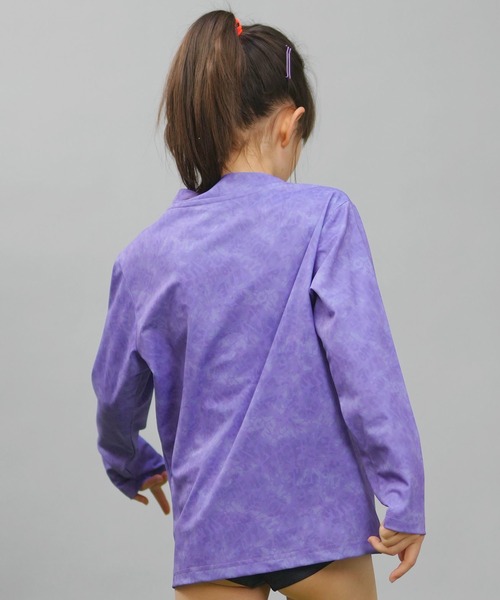 THE NORTH FACE（ザノースフェイス）の「THE NORTH FACE/ザ・ノース・フェイス NOVELTY L/S SUNSHADE TEE キッズ 水陸両用 UVケア 耐塩素仕様 NTJ12443（ラッシュガード・キッズ・オレンジ系その他/パープル・120cm/130cm/140cm/150cm）」の4枚目の写真