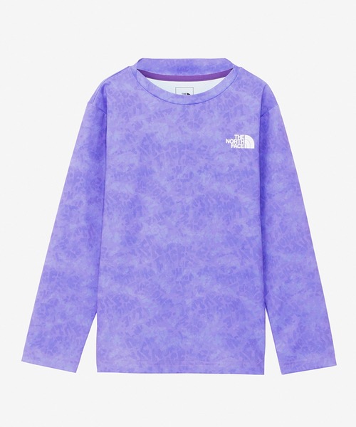 THE NORTH FACE（ザノースフェイス）の「THE NORTH FACE/ザ・ノース・フェイス NOVELTY L/S SUNSHADE TEE キッズ 水陸両用 UVケア 耐塩素仕様 NTJ12443（ラッシュガード・キッズ・オレンジ系その他/パープル・120cm/130cm/140cm/150cm）」の10枚目の写真