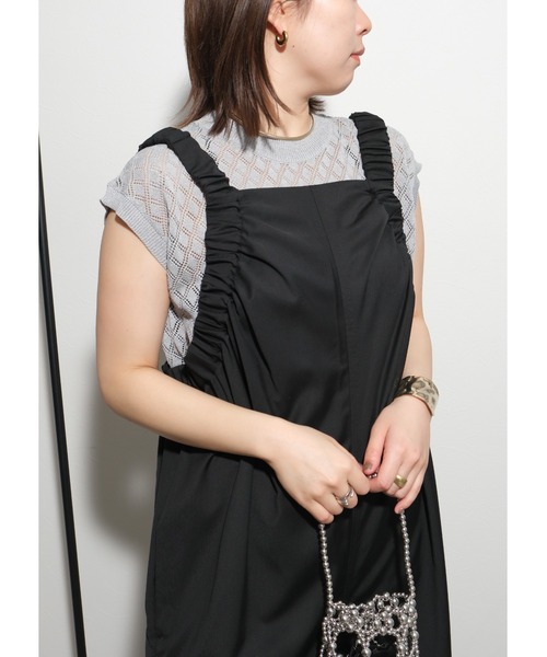 palm RICHE(ポームリシュ)の「レース編みニットTOPS(ニット/セーター・レディース・グレー/ブラック/パープル・M)」の17枚目の写真