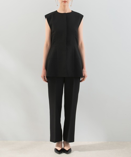 URBAN RESEARCH ROSSO WOMEN（アーバンリサーチ　ロッソ）の「ペプラムジレセットアップ（セットアップ・レディース・ブラック/ベージュ・FREE）」の9枚目の写真