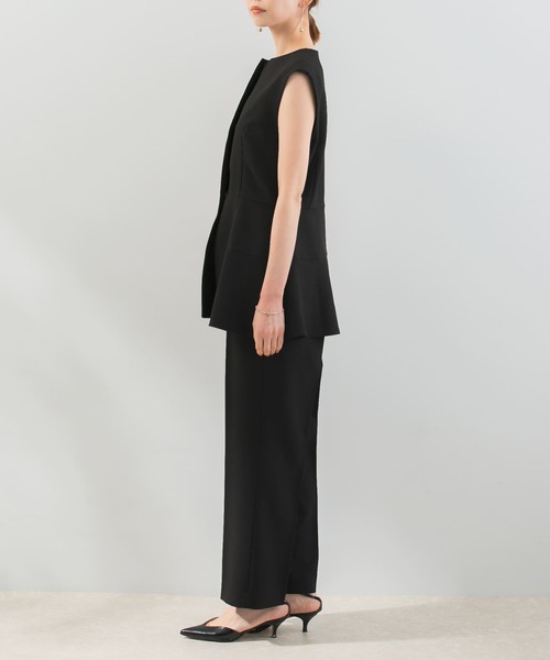 URBAN RESEARCH ROSSO WOMEN（アーバンリサーチ　ロッソ）の「ペプラムジレセットアップ（セットアップ・レディース・ブラック/ベージュ・FREE）」の10枚目の写真