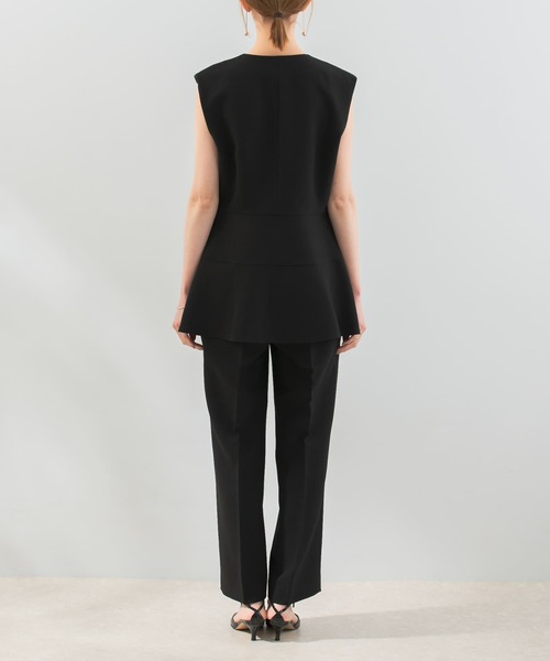 URBAN RESEARCH ROSSO WOMEN（アーバンリサーチ　ロッソ）の「ペプラムジレセットアップ（セットアップ・レディース・ブラック/ベージュ・FREE）」の11枚目の写真