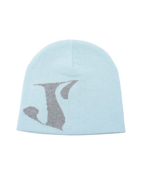 jouetie（ジュエティ）の「ロゴジャカードサマーニットビーニー（ニットキャップ/ビーニー・レディース・グレー/ブラック/ブルー・FREE）」の19枚目の写真