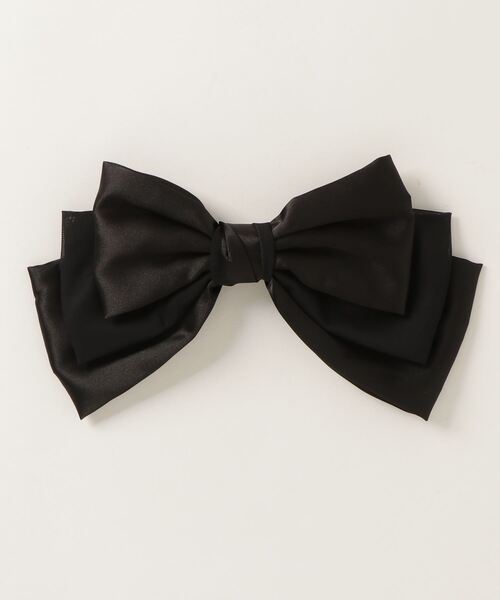 RUBY AND YOU（ルビーアンドユー）の「［select］リボンバレッタ（バレッタ/ヘアクリップ・レディース・ブラック/ホワイト・FREE）」の4枚目の写真