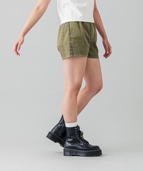 X-girl（エックスガール）の「PIGMENT DYED EASY SHORTS（その他パンツ・レディース・ブラック/オリーブ/レッド・XS/S/M）」の13枚目の写真